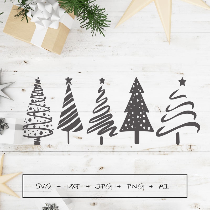Christmas Tree Svg Files - Etsy