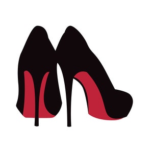 Salto alto SVG, arquivo cortado, clipart de estilete, SVG, DXF, Jpg, Png, , salto alto, Beauty Glamour Svg, sapatos femininos, uso comercial Girley
