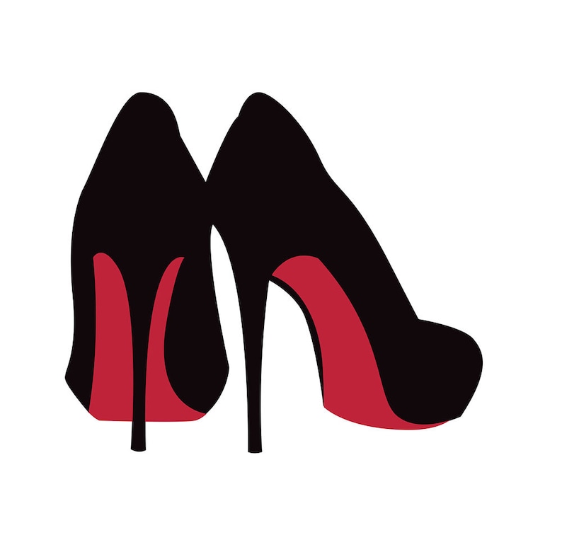 SVG High Heels Cut File Stiletto Clipart SVG DXF Jpg Etsy