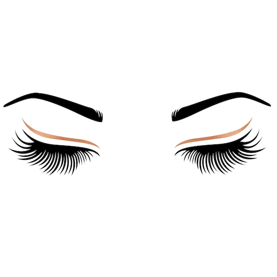 Download SVG Eyelashes Eyebrows Bundle Cut File Modern Anastasia | Etsy