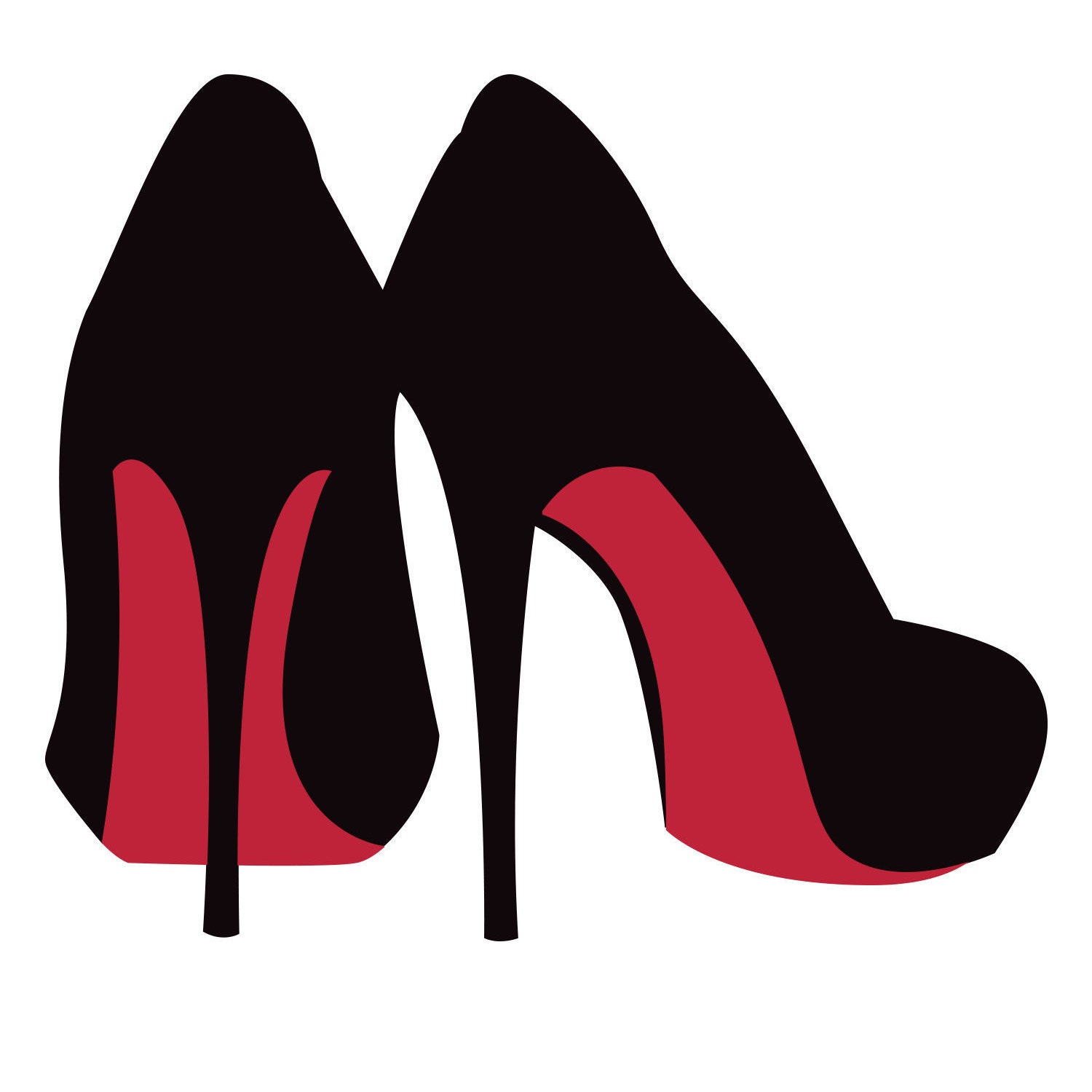 silhouette high heel clipart