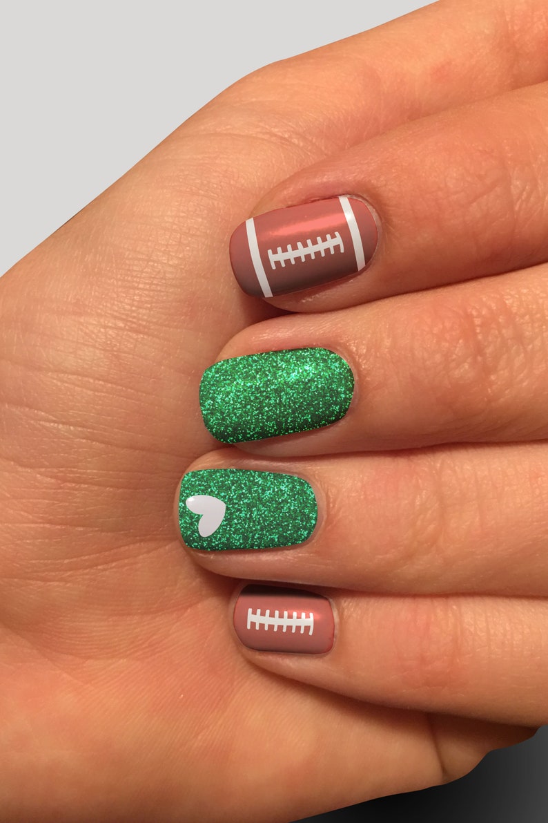 Download SVG Football Nail Art Cut file Cricut Football Clip Art | Etsy