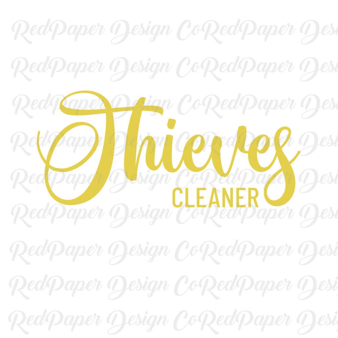 SVG Thieves Cleaner Label, Cuttable, Printable Cut File, Essential Oils SVG, DXF, Pdf, Png ...