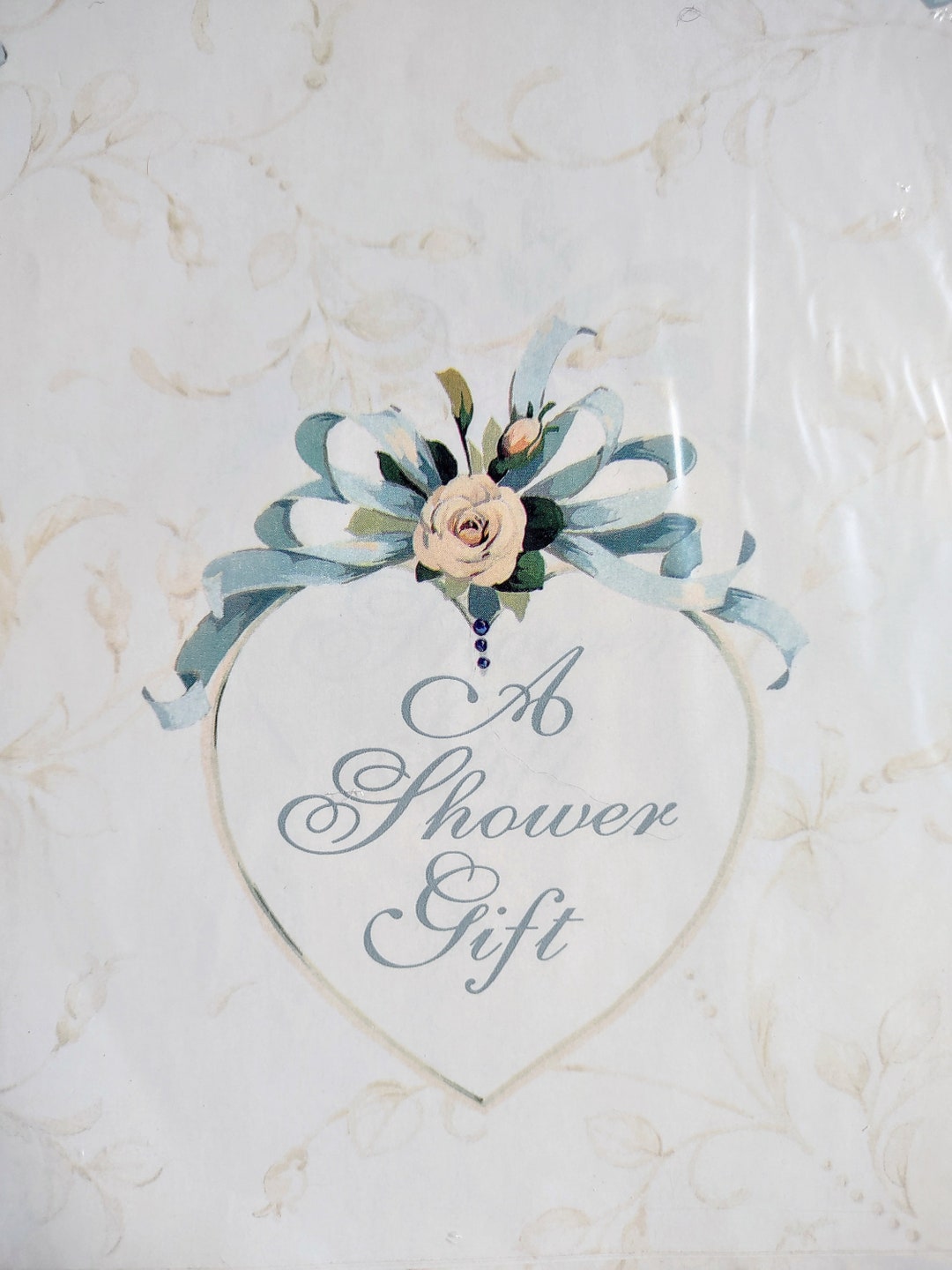 Bridal Shower Wedding Gift Wrap Vintage Hallmark Wrapping Etsy