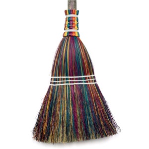 Kitchen Broom Rainbow Handmade Broom, Wedding Broom, Housewarming Gift, Rustic Home Decor image 4