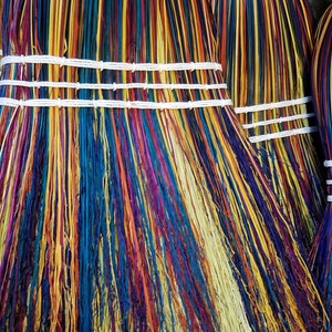 Kitchen Broom Rainbow Handmade Broom, Wedding Broom, Housewarming Gift, Rustic Home Decor image 6