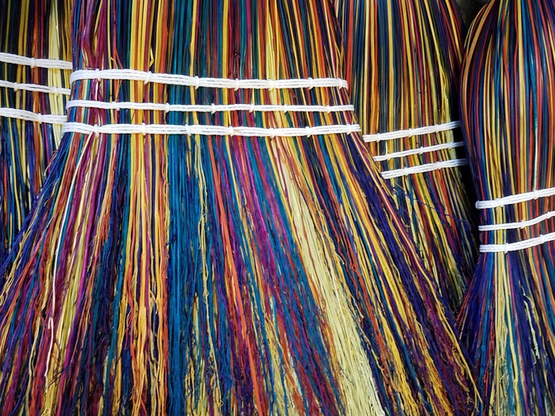 Kitchen Broom Rainbow Handmade Broom, Wedding Broom, Housewarming Gift, Rustic Home Decor image 6