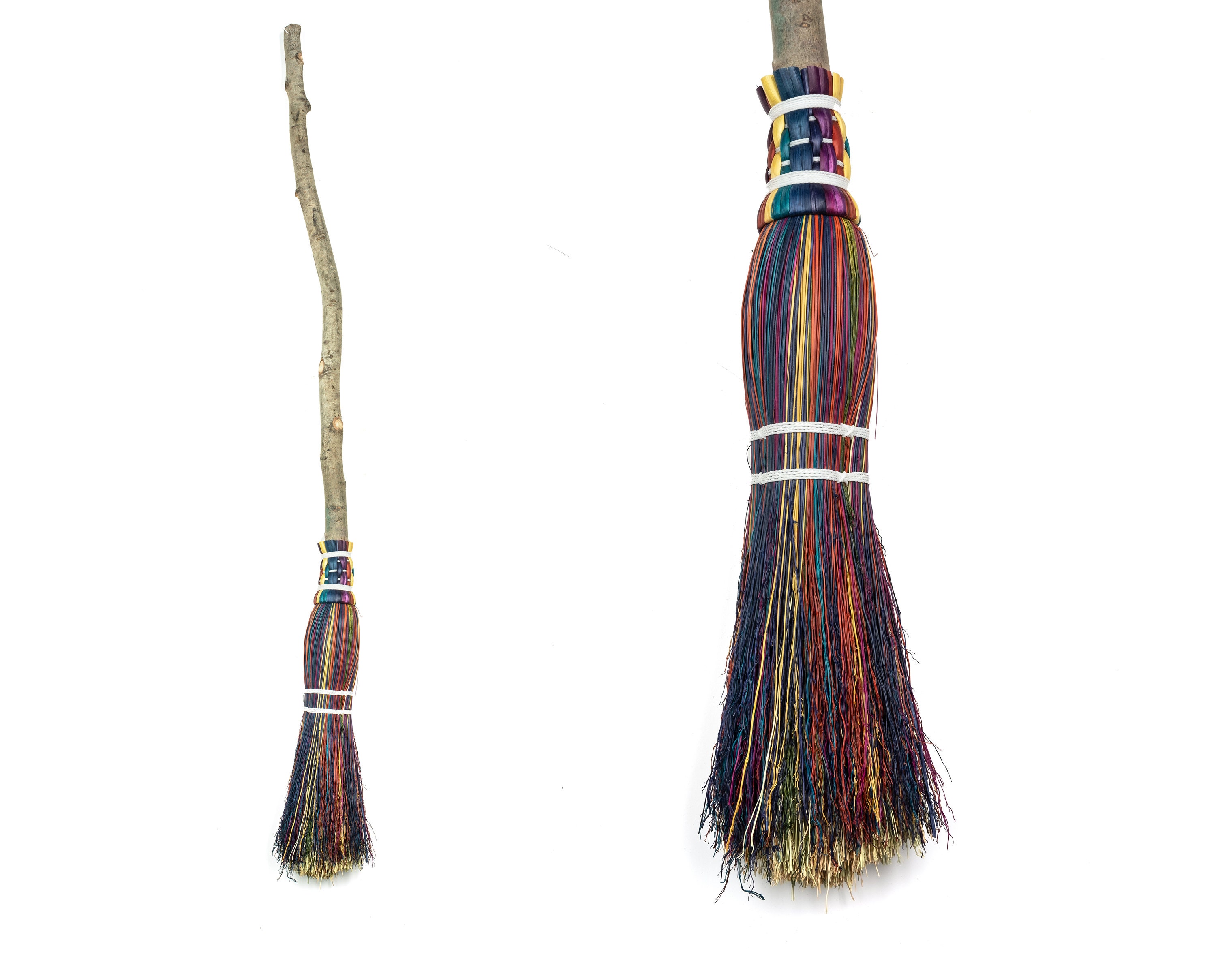 Besom Broom Rainbow Handmade Ceremonial Broomstick Etsy