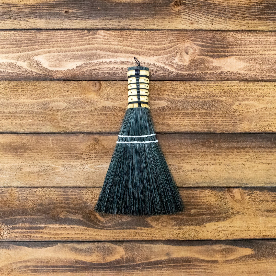 Whisk Broom Black Hand Broom Functional Art Rustic Hand Etsy