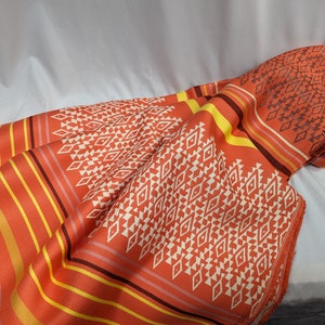 DESTASH Fabric - Heavy Sunset Color Brocade - Woven Fabric - Reversible