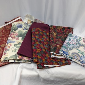 DESTASH Fabric Bundle - Heavy Weight Cottons - Fall Colors - Pastels