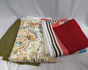 DESTASH Fabric Bundle - Patterned Canvas Fabric Pieces