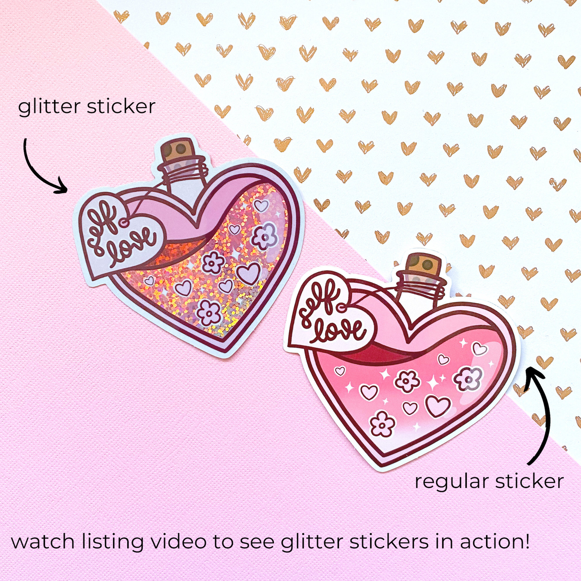 Self Love Sticker // Self Care Heart Jar Potion Bottle Witch - Etsy