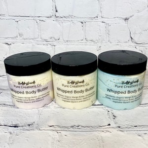 Body Butter | Whipped Body Butter | Spa Gifts | Gifts for Her | Skin Cream | Body Cream | Mango Butter | Shea Butter