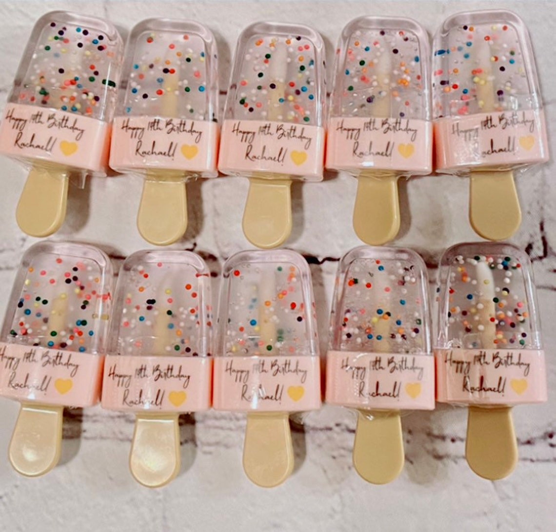 Personalized Cake Batter Lip Gloss Customized Lip Gloss Etsy