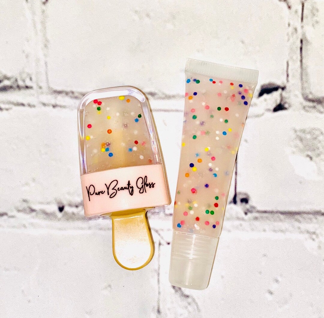 Lip Gloss Cake Batter Cute Lip Gloss Vegan Lip Gloss Lip Etsy