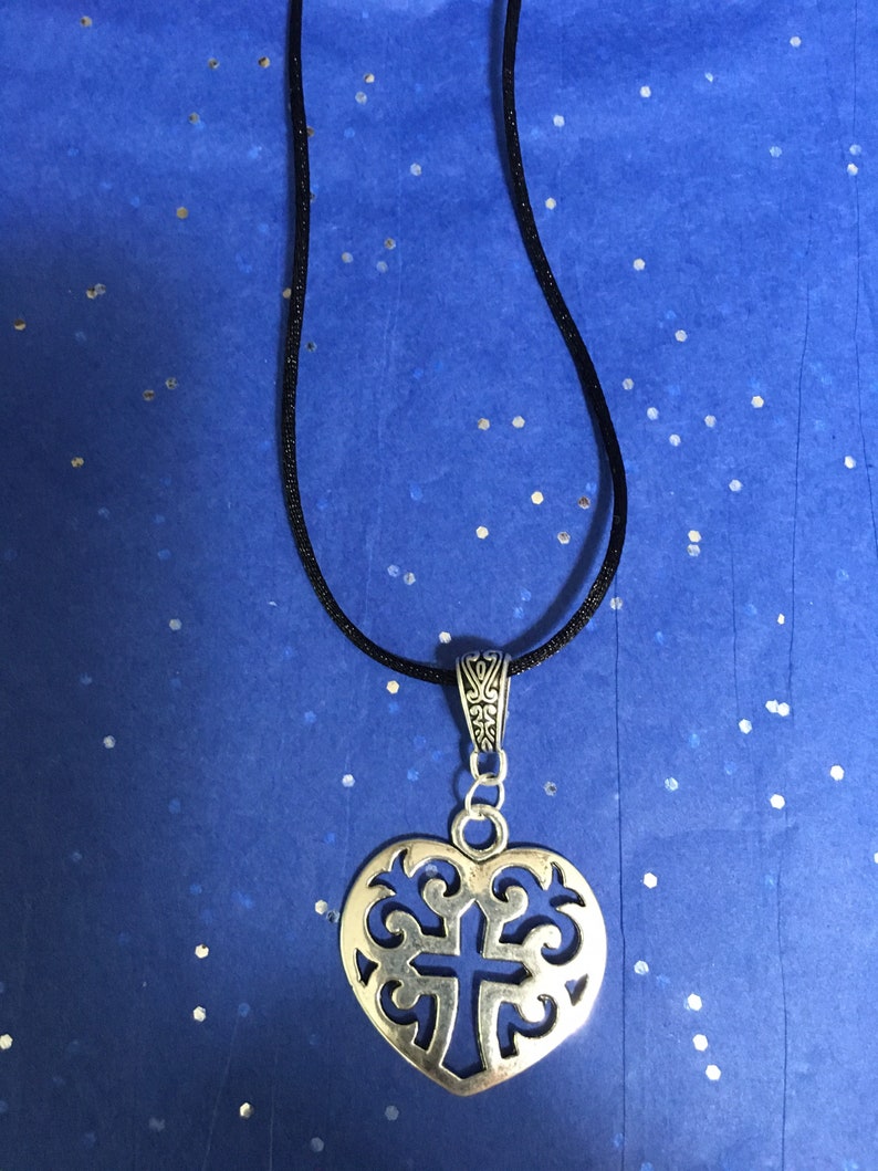 Statement Piece Jewelry Charm Accessory Unisex Spiritual Gift French Fluer de lis Gothic Necklace MEDIEVAL CROSS PENDANT