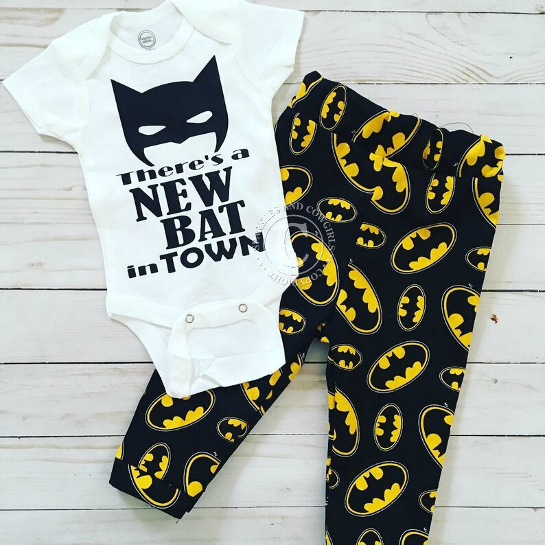 New Bat In Town Dad Gifts Baby Shower Gift Take Home Newborn Outfit Boy