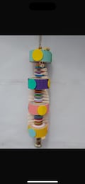 Caterpillar Hand-made Parrot Toy - Shreddable Fun Pet Birds will Love to Pieces Lovebirds Cockatiels Conures Poicephalus Pionus, Quakers etc