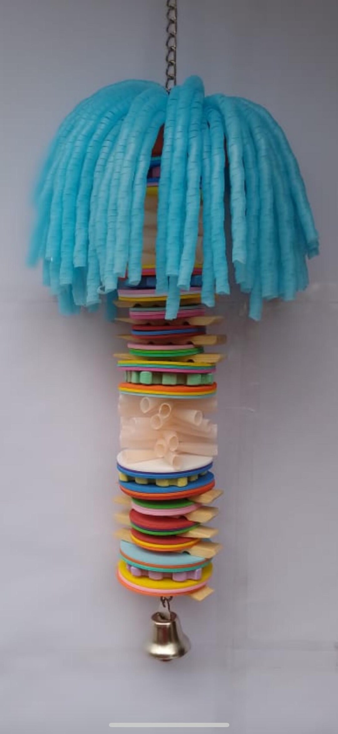 Dreadlocks Toy Dreads - Hand-made Parrot Toy - Shreddable Fun Pet Birds Will Love to ...