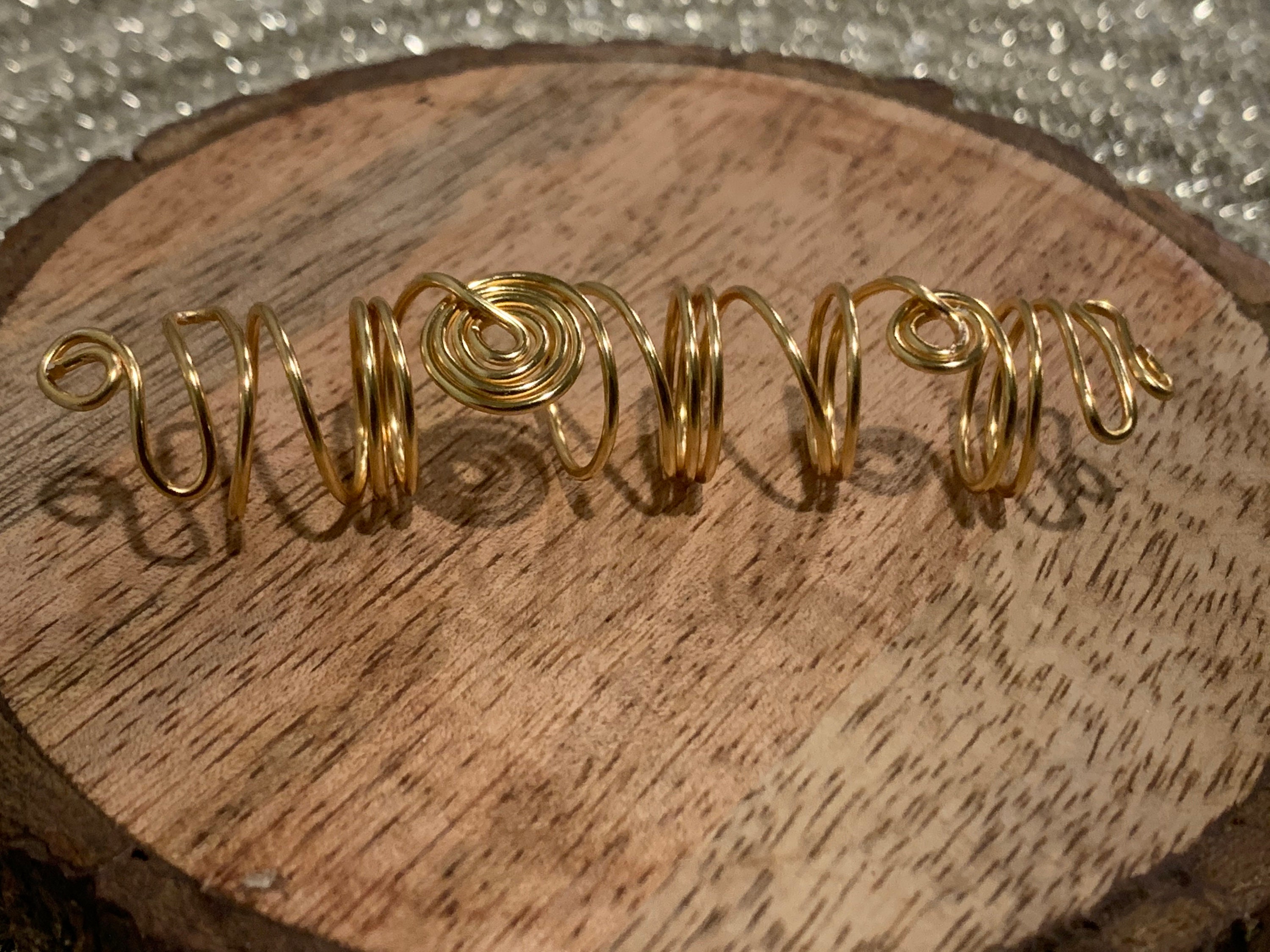 Handmade Gold Loc Jewelry Yas Queen hair Accessory for Locs