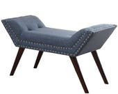 Lana Bench Accent Seating Accent Furniture - Comes in Beige or Blue