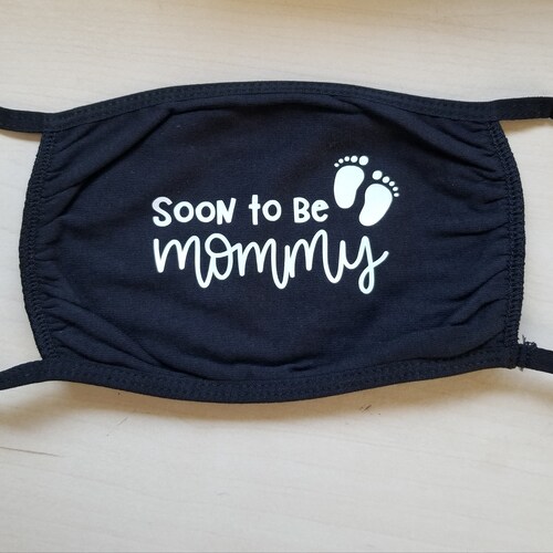 Mommy Daddy to Be Face Masks / Baby Shower / Gender Reveal / Etsy