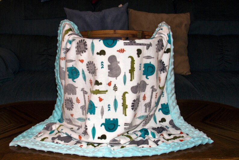 Infant Size Minky Blanket Etsy