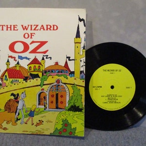 Wizard of Oz book and record