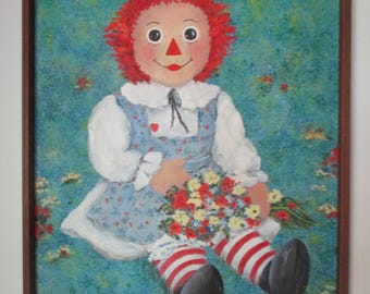 Quadro di Raggedy Ann, incorniciato