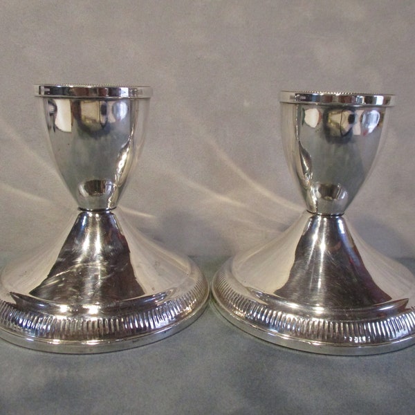 Duchin Sterling Silver Candle Holders, set of 2