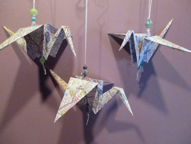 Reisen Frieden Kraniche Origami 3er Pack