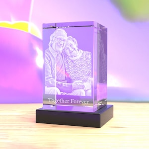 3D Tower (Portrait) Crystal, Laser Engraved with Your Custom Photo by Crystal Clear Memories