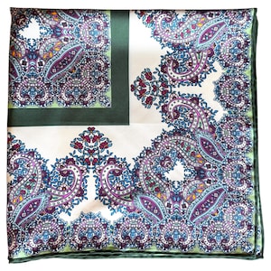 55x55 cm Silk Scarf Square, 100% Mulberry Silk Scarf, Gift For Her, Silk Neckerchief, Silk Bandana, Silk Twill Scarf For Women Hair Scarf