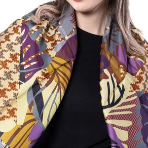 Silk Twill Scarf For Women, 90x90 cm Scarf Square, Timeless 100% Mulberry Head Scarf, Shawl Wrap, Gift For Her, Mom, Christmas Gift