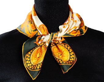 Mulberry Silk Scarf: Hand-Rolled Neckerchief, Bag Accessory, Hair Scarf