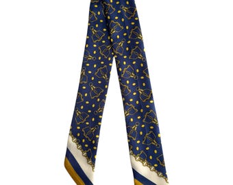 Pure Silk Skinny Scarf: Hair Ribbon, Wrist Wrap, Bag Accessory
