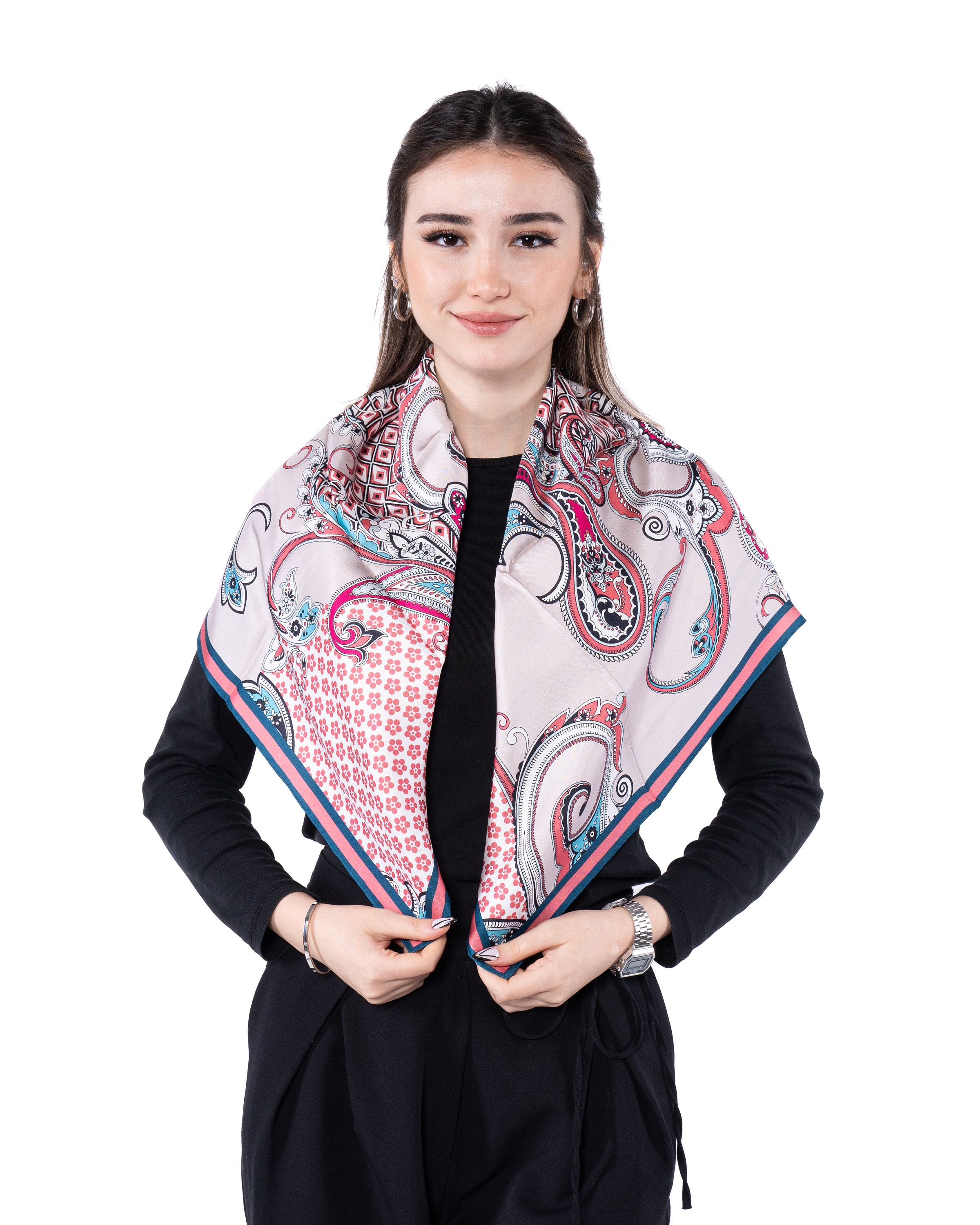 箱付　APPLETREES  Silk Supporter Scarf Silk scarf 16 * 160 Supporter Scarf - A P P L E T R E E S