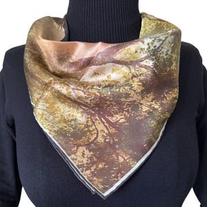 65 x 65 cm Lenço de seda quadrado, 100% lenço de seda de amoreira, presente para ela, lenço de pescoço, bandana de seda, lenço de seda para mulheres, lenço de sarja de seda