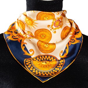 Mulberry Silk Scarf: Hand-Rolled Twill Neckerchief, Hair Accessory