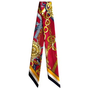 Pure Silk Skinny scarf, Wrist scarf, Hair ribbon, Bag Accessories, Silk Hair Scarf, Silk Hair Accessories
