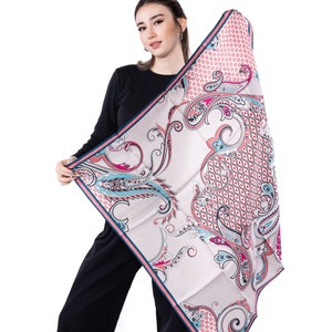 100 Mulberry Silk Scarf Head Scarf For Women 90x90 Cm Silk Scarf