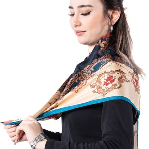 100 Mulberry Silk Scarf Head Scarf For Women 90x90 Cm Silk Scarf