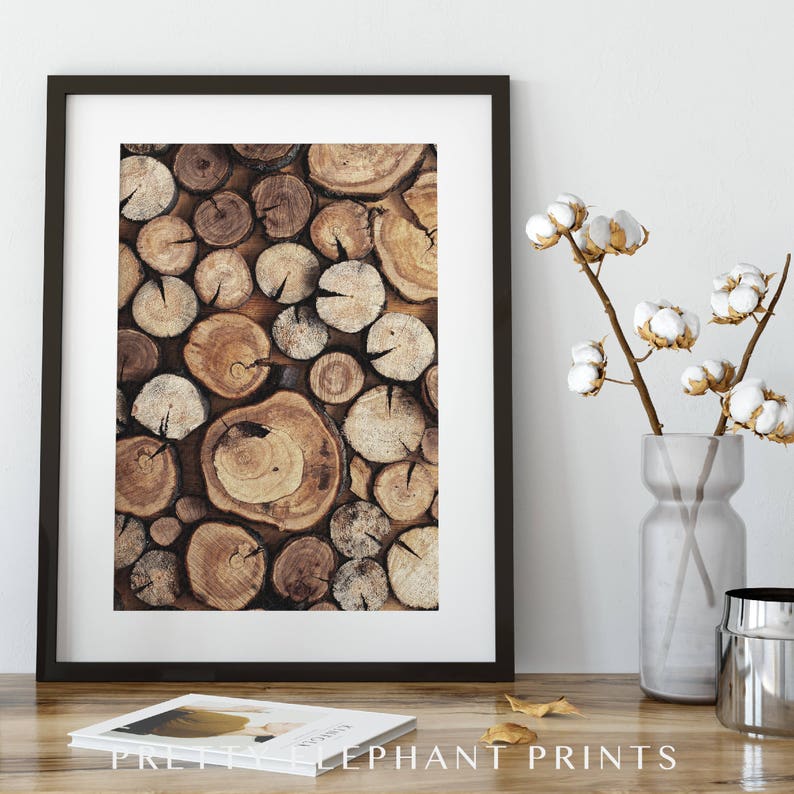 Rustic Prints Rustic Wall Decor Rustic Wood Logs Etsy
