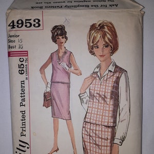 S1426, Simplicity Sewing Pattern Misses' Vintage 1950s Bra Tops