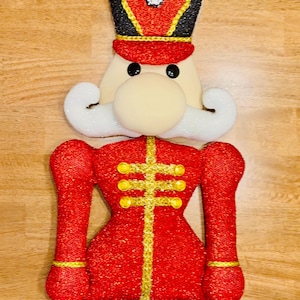 Large Nutcracker Wreath Attachment, Whimsical Nutcracker, Mr Crackers