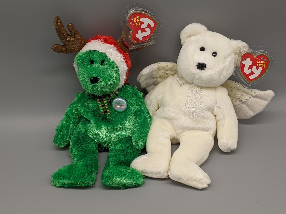 Christmas Beanie Babies Set de 7 Etsy