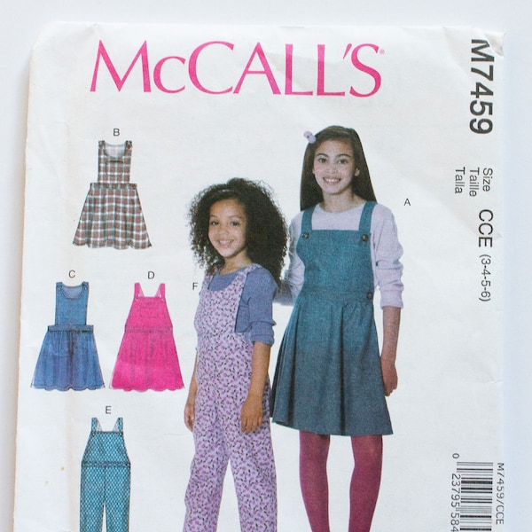 Vintage 'McCall's' Childrens Jumpers/Overalls Pattern, Vintage Sewing, Vintage Haberdashery, Vintage Fashion