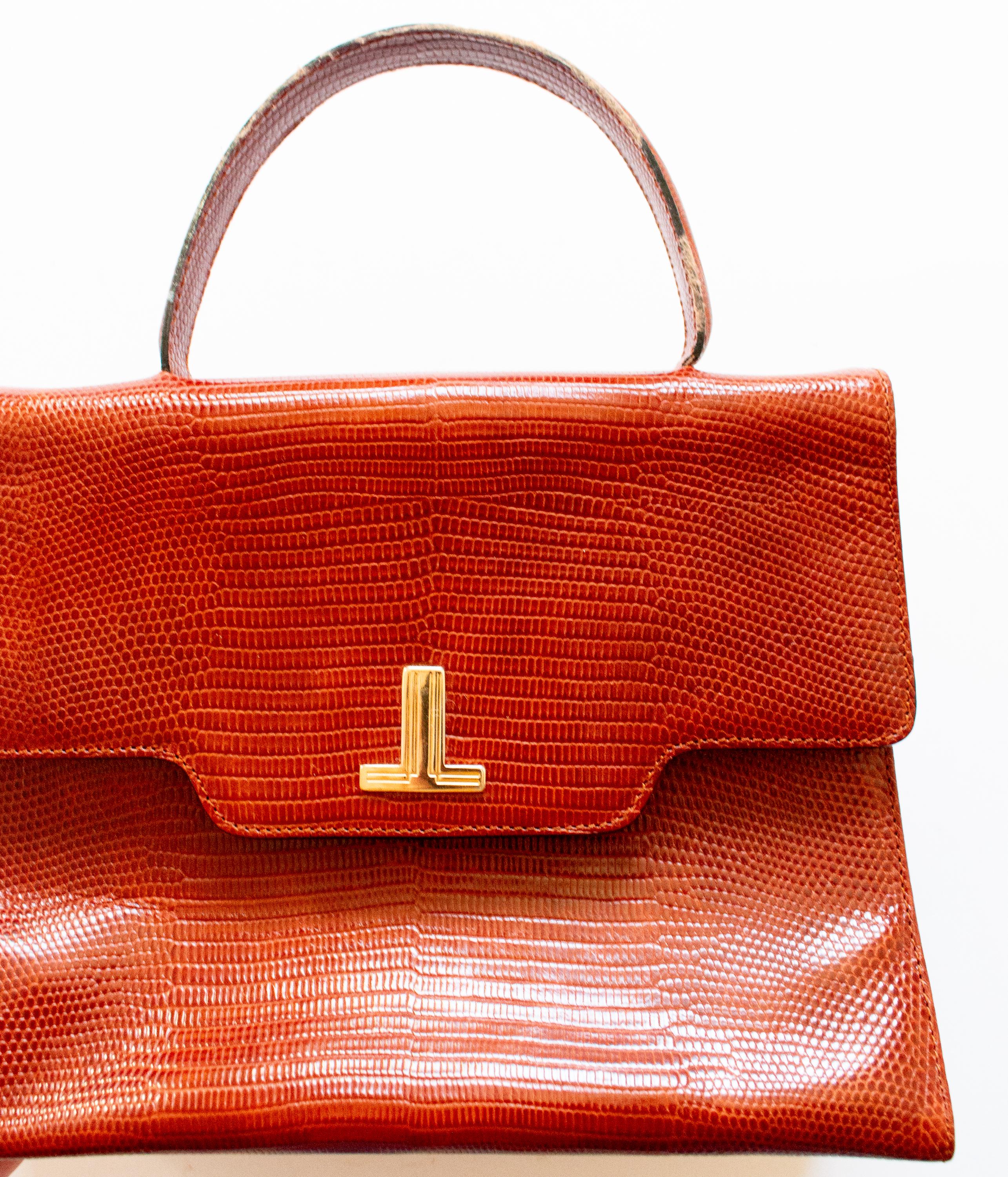 Portefeuille Vintage LANCETTI Cuir Marron - Magnifique Compagnon - Occasion TB