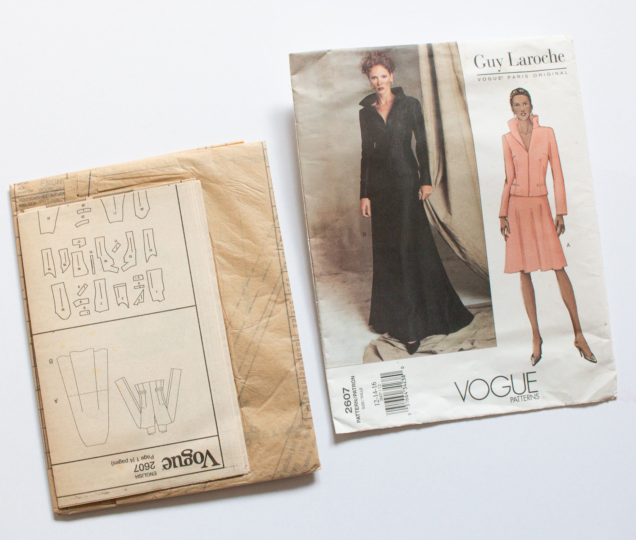 Patron De Couture Vintage Vogue 1951 - Robe Guy Laroche Modèle 2178 - Taille B36" - Années 60